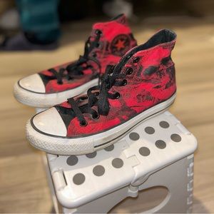 Red and Black Converse